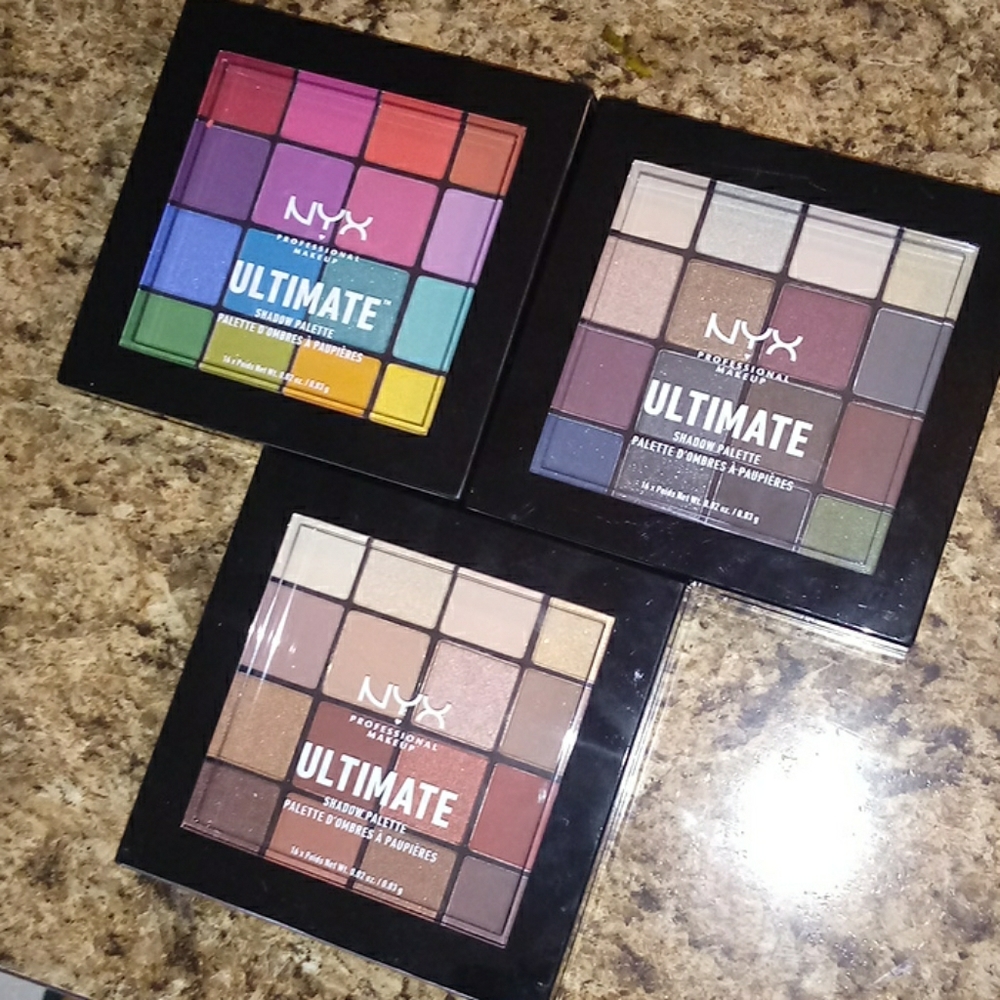 3 pack NYX ultimate shadow pallets